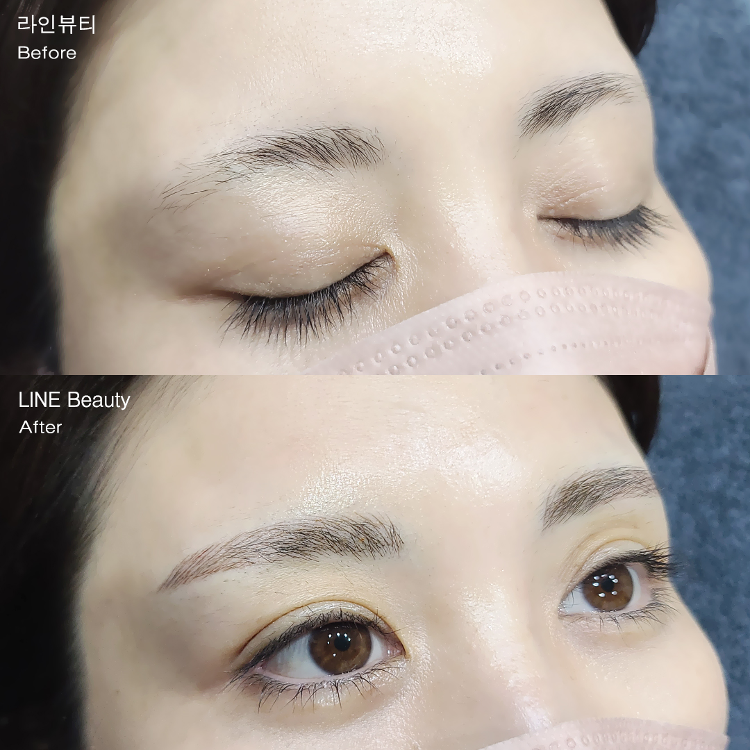 관리하기 편한 자연눈썹문신