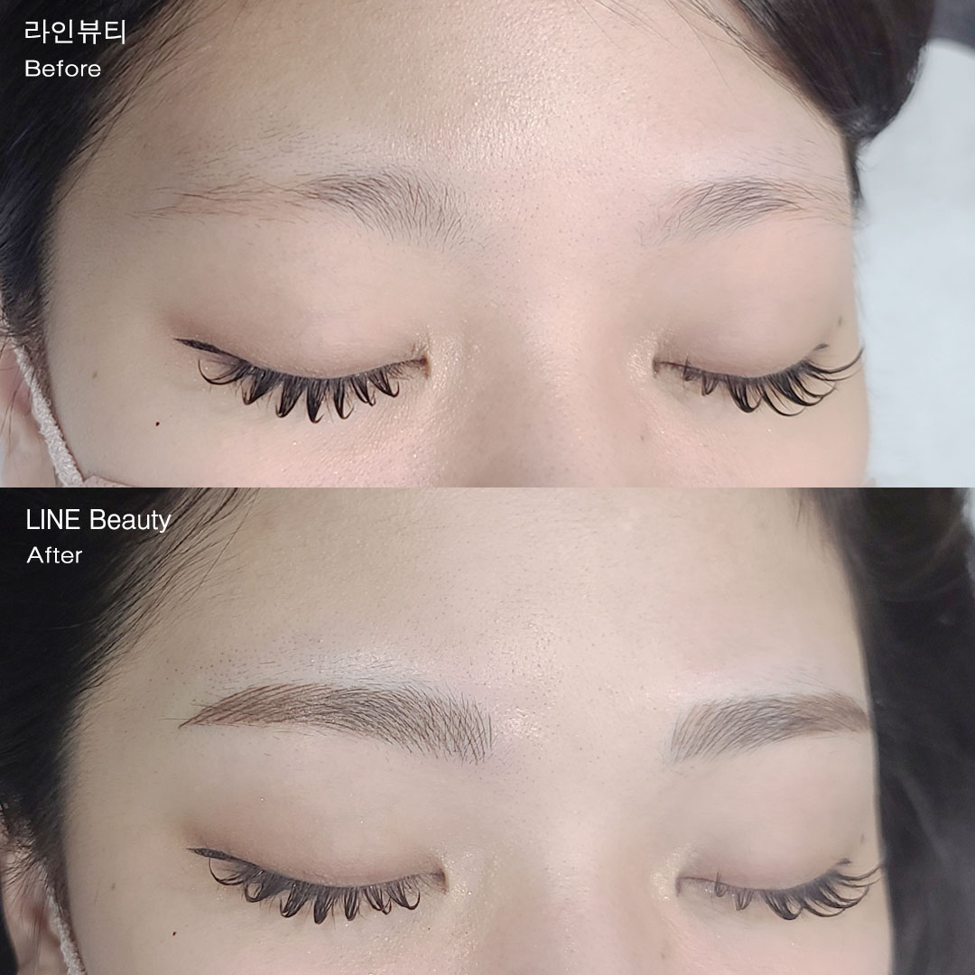 자연스럽고 선명한 4D커버콤보눈썹